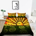 thumbnail image 1 of Fashionable Home Bed Clothes 3D Sun Pattern Painting Printing Simple Luxury Home Textiles Unique Design,Queen (90"x90"), 1 of 4