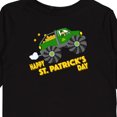 thumbnail image 4 of Inktastic Happy St. Patrick's Day Monster Truck with Leprechaun Boys or Girls Long Sleeve Toddler T-Shirt, 4 of 5