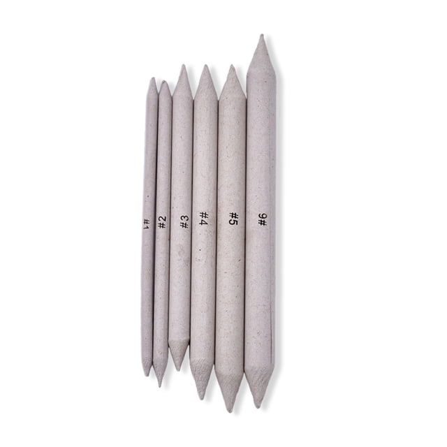 Sidaley Pack of 6 Sketching Blending Smudging Sketch School Supplies Office Accessories Portable Pen Tortillon Home Stump Art Type3 NO3