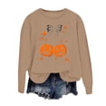thumbnail image 1 of Chandail Sans Capuche d'Halloween pour Femme, Chandail Imprimé à Manches Longues, Col Rond, Haut Décontracté d'Automne, Mode, Confortable, Coupe Ample, Taille : TG, 1 of 4