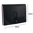 thumbnail image 2 of Letter Size Expanding File Folder 13 Pockets, A4 Portable Document Paper School Organizer,Black,Shape1, 2 of 5