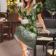 thumbnail image 3 of Disketp Nature Hand Daisies Art para Vestido de Manga Corta para Mujeres, Vestidos de Verano para Mujeres, Casual y Holgado para la Playa, 3 of 6