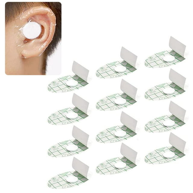 Cubierta para la oreja del baño del bebé, 20 piezas, pegatinas impermeables para la oreja del baño del bebé, parche para la oreja de natación para bebé, máxima comodidad