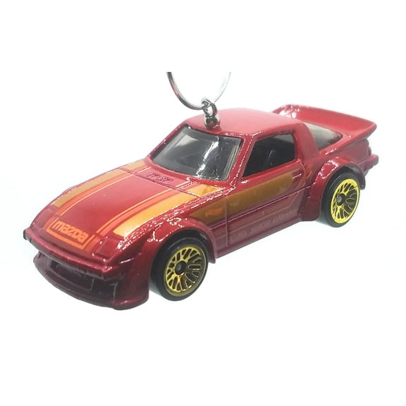 Christmas Ornament for Mazda RX-7 Red Gold