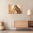 thumbnail image 4 of ZHONGYUTONG Holy Family Picture Virgin Mary and Jesus Canvas Wall Art Catholic Religious Christian Painting for Churches Decor Framed (12.00" x 18.00"), 4 of 5