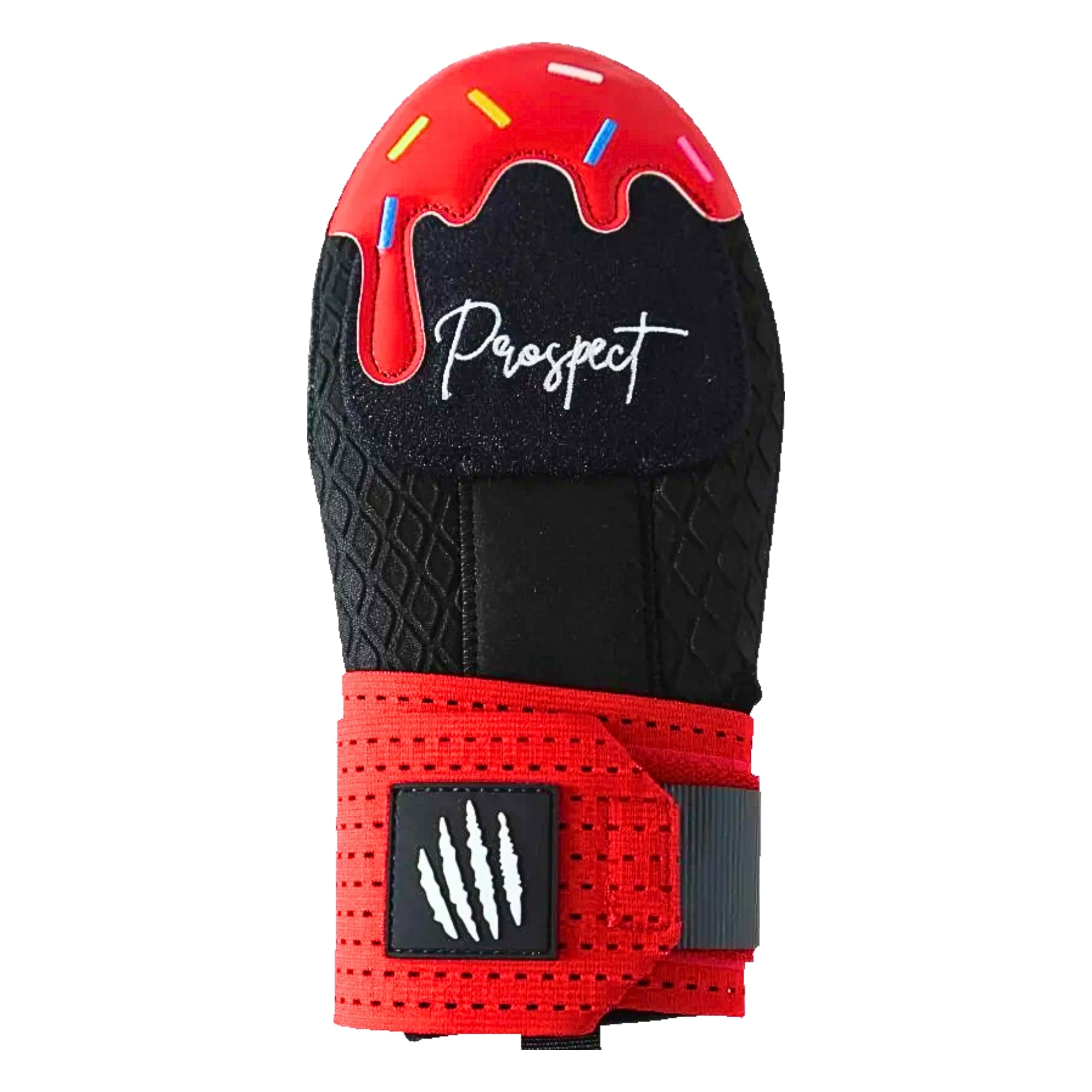 Baseball Sliding Mitt - Youth and Adult Sizes - Drippy Accessory Gingerbread Man, Ice Cream, Miami Color, Christian Cross, Left & Right Hands, Hand and Wrist Protection (Red Ice Cream, Adult)