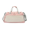 thumbnail image 1 of Bolsa de deporte para gimnasio, equipaje, bolsa de viaje, bolsa de lona para natación, ejercicio al aire libre, hombres y mujeres Beige rosa, 1 of 8