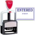 thumbnail image 2 of 2000 PLUS Heavy Duty Style 2-Color Date Stamp with ENTERED self inking stamp - Blue Ink, 2 of 5