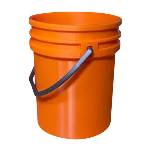 Mini Gallon Bucket, 3D Printed Decorative Gift, Bright Orange Table Accent For Home Office Bookshelf Display