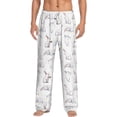 thumbnail image 2 of Goofa Rabbit Eating Printed Soft Pajama Pants for Men, Wide Leg Comfy Casual Lounge Yoga Pants-X-Large, 2 of 9