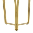 thumbnail image 5 of DecMode 16" x 23" Gold Metal Accent Table with Black Top, 1-Piece, 5 of 8