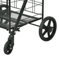thumbnail image 2 of DEXTRUS Folding Heavy Duty Rolling Lockable Wheels Adjustable Handle Medium Size Shopping Cart, 2 of 9