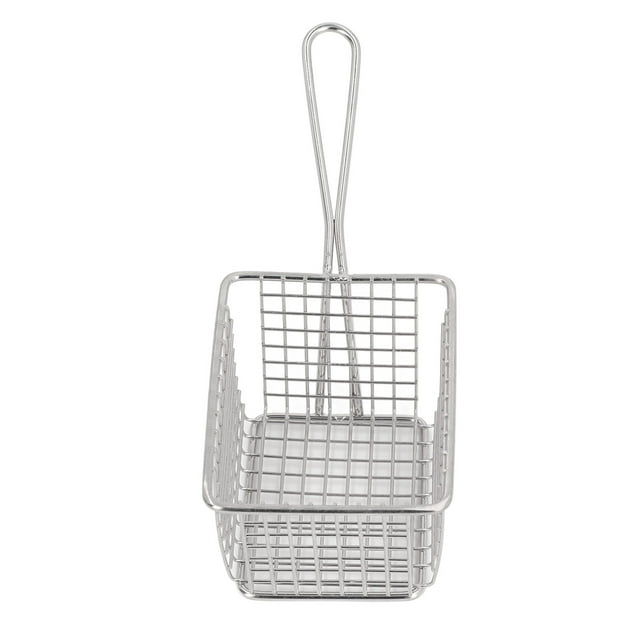 Cesta De Acero Para Freír Patatas Fritas, Cesta De Freidora De Alambre, Mini Patatas Fritas De Acero Inoxidable, Cestas Para Freír, Colador De Presentación De