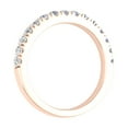 1/2 Carat Diamond Wedding Band Ring in 14K Rose Gold IGI Certified