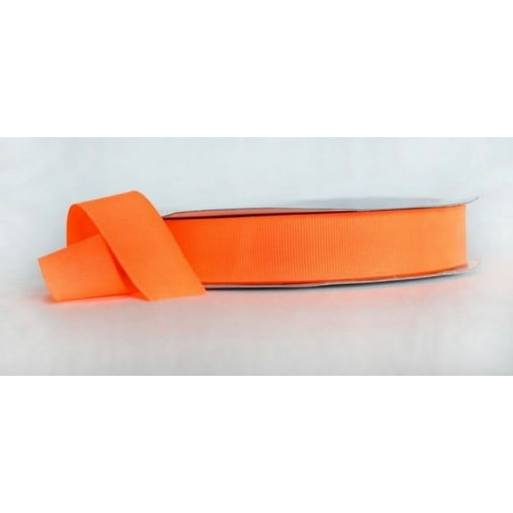 Ribbon Bazaar Neon Grosgrain 2-1/4 inch Orange 50 yards 100% Polyester Ribbon