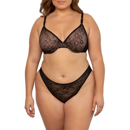

Smart & Sexy Women s Sheer Mesh Demi Underwire Bra Style-SA1388