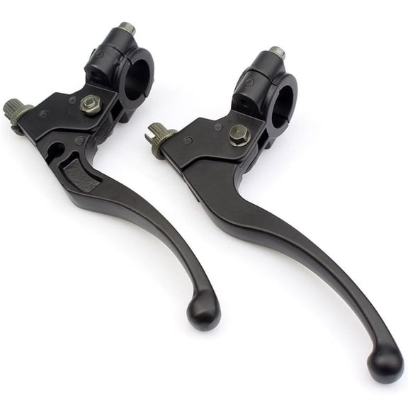 Fuluru Pair 22mm Dirt Pit ATV Bike Brake Lever Perch Clutch For Honda Suzuki