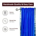 thumbnail image 4 of Lined-Enchanting Blue Rod Pocket Sheer Sari Curtain / Drape  -80W x 63L-Pair, 4 of 4