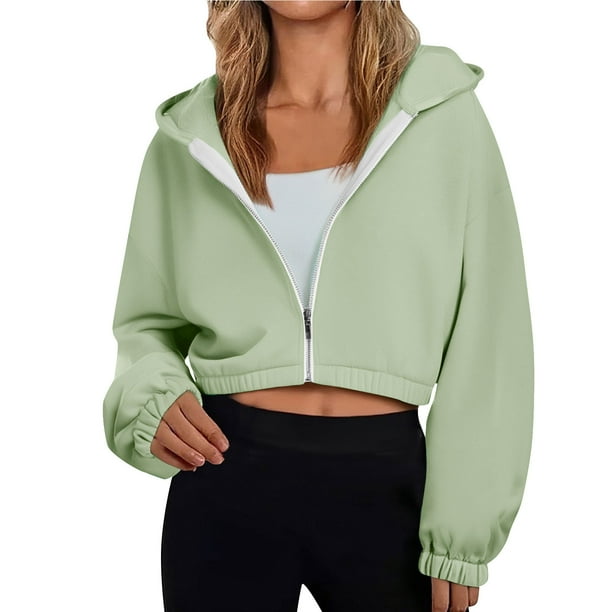Sudadera con capucha gris con cremallera,Sudadera con capucha de polar para mujer, sudadera de manga larga, chaqueta informal de poliéster, ligera y cómoda para usar en casa, sopatenor