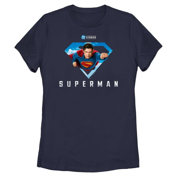Womens Superman Flying Pose T Shirt
