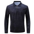 thumbnail image 1 of Blusa y camisa de manga larga con cuello vuelto para hombre, estilo informal de negocios, de moda, con media cremallera y manga larga con cuello vuelto para hombre., 1 of 5