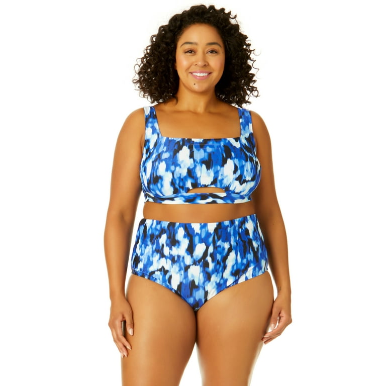 Walmart plus size swim best sale bottoms