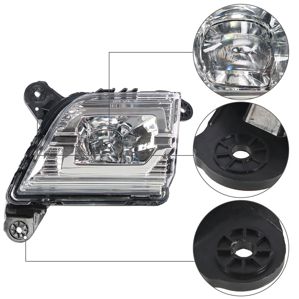 munirater Fog Lights Assembly Replacement for 2019 2020 2021 Chevy Silverado Clear Lens Bumper Fog Lamp Left+Right Side
