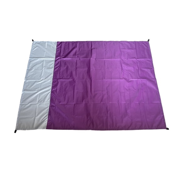 Eigraketly Colchoneta de Picnic, manta de playa, resistente al agua, a prueba de arena, para acampar al aire libre, tienda de campaña, colchón carpas morado y gris