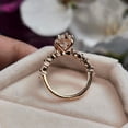 thumbnail image 3 of solitaire jewels 2CT Marquise Moissanit Hidden Halo Engagement Ring For Women, 10K Rose Gold, 3 of 6
