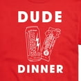 thumbnail image 3 of Instant Message - Dude Dinner Energy Drink Protein Bar - Men's Short Sleeve Graphic T-Shirt, 3 of 6