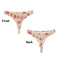 thumbnail image 3 of Balery 70s Mushroom Tangas de Algodón para Mujer con Estampado – Ropa Interior Sexy, Transpirable, G-string-3X-Large, 3 of 6