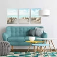 thumbnail image 4 of Hieng Abstract Watercolor Wall Painting Pictures for Bathroom Wall Decor Navy Blue Canvas Prints Blue and White Wall Art for Bedroom Kitchen Office, 4 of 6