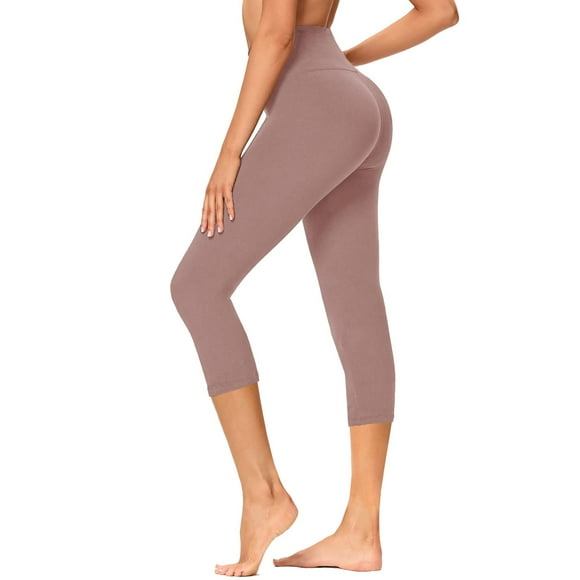 GAYHAY High Waisted Capri Leggings for Women - Soft Slim Yoga Pants for Running Cycling Workout