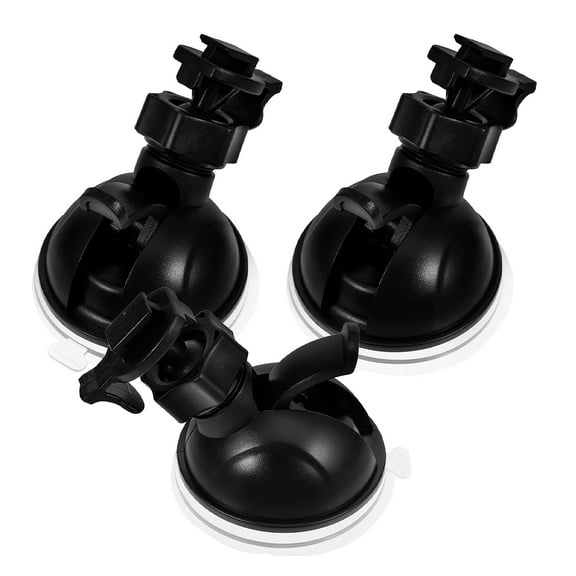 LEORX Suction Mount for Car Camera Dash Cam Black 3Pcs 2.6x1.8x1.8in