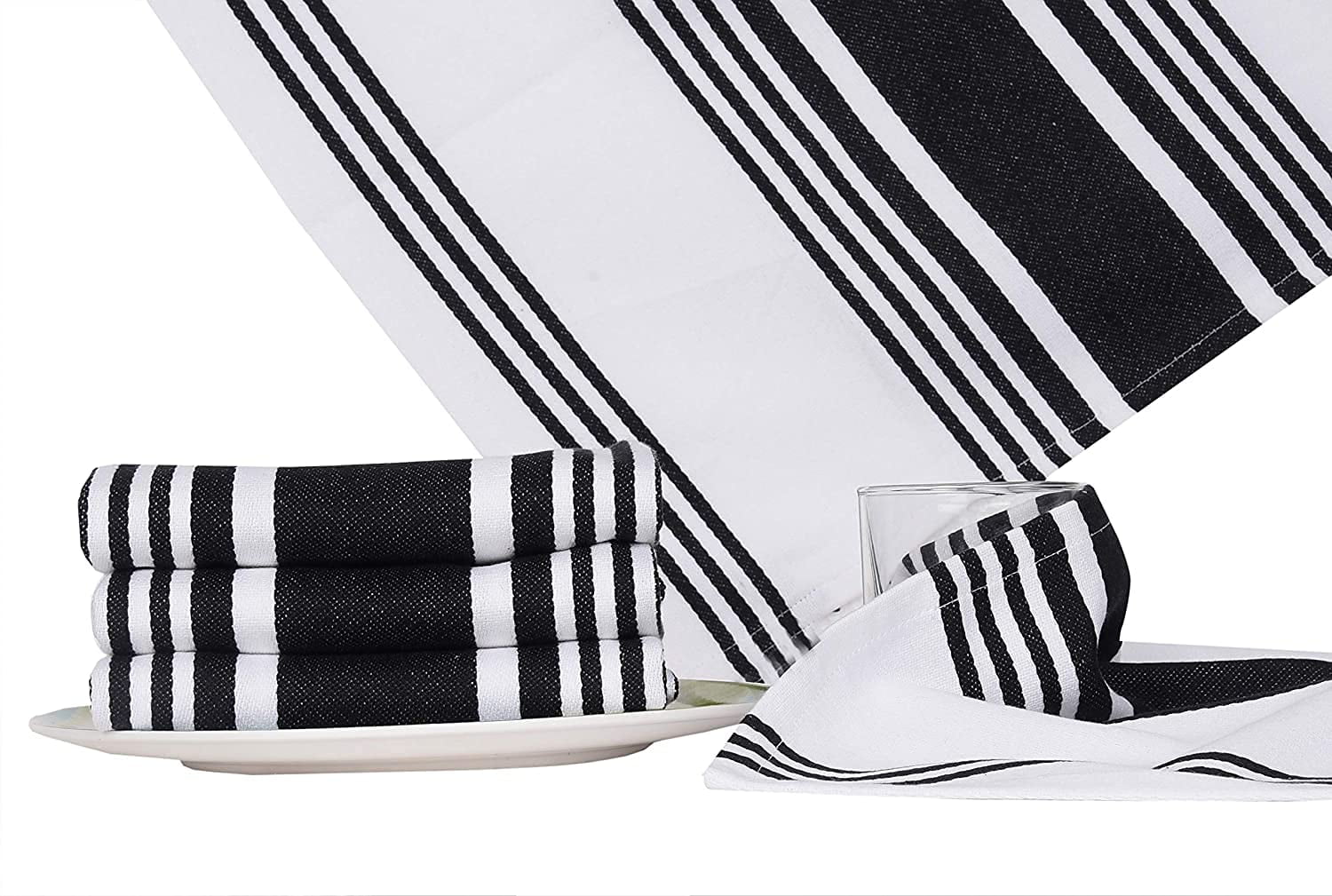 Buy Black & White Kitchen Linen for Home & Kitchen by Swayam Online