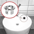 thumbnail image 5 of SeekLGT Bathroom Basin Overflow Cover Silver Mesh Ring Sink Trim for Ceramic Washbasin Artistic Overflow Hole Cap for Kitchen 1PC, 5 of 7