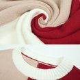 thumbnail image 5 of Lilgiuy Women's Loose Pullover Cloud Sweater Long Sleeve Crew Neck Tops Shirt Crew Neck Sweate Red for 2022, 5 of 5