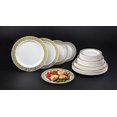 thumbnail image 3 of Party Essentials N181451 Assiette Tourbillon Divin, 10 Pouces, Blanc/argent (Lot de 168), 3 of 5