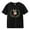 Black, variant on Ruyang Toddler Girls T-Shirt Classic Crewneck Short Sleeve Shirt Cute Bunny Graphic Unisex Baby Summer Tops Tees