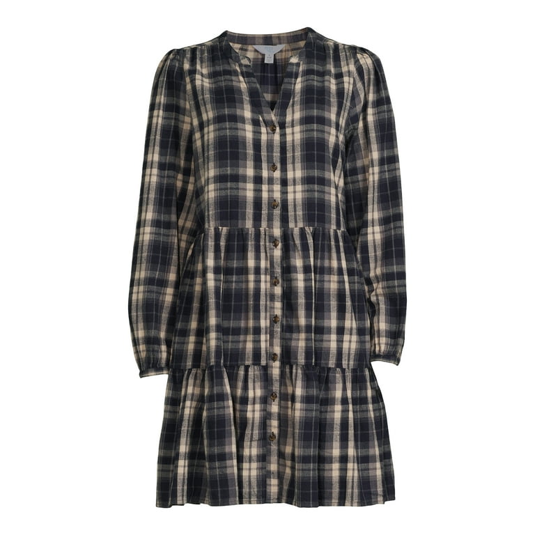 Time and shop tru plaid dress