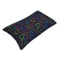 thumbnail image 2 of KLL Colored Hearts Pillow Covers Envelope Closure,Super Soft and Cozy Fuzzy Fleece Pillow Case Cover 14"x20", 2 of 7