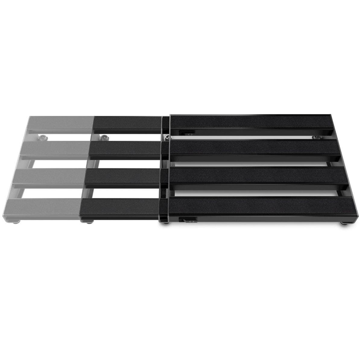 D'Addario PW-XPNDPB-02 XPND Pedalboard Telescopically Expanding 4-Rail System Large Black