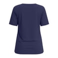 thumbnail image 4 of ZZwxWA Womens Summer Tops Short Sleeve Shirts Trendy V Neck T Shirts for Women Casual Tops, 4 of 4