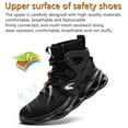 thumbnail image 4 of Men's Indestructible Steel Toe Work Boots Outdoor Boots Safety Army Shoes, 4 of 5