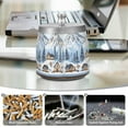 thumbnail image 6 of Yayeee Ashtray with Lid for Cigarette Smokeless Stainless Steel Home Ash Holder, Winter Village, 6 of 7