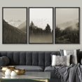 thumbnail image 2 of FCCUYE Framed Canvas Print Wall Art Set Black & White Winter Tree Landscape Nature Wilderness Photography Realism Decorative Scenic Rustic Chic for Living Room, Bedroom, Office - 24"x36"x3 Black, 2 of 6