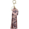 thumbnail image 1 of HSHDLDF Women Leather Tassels Keychain Car Circle Key Rings Gift Bag Hanging Buckle, 1 of 6