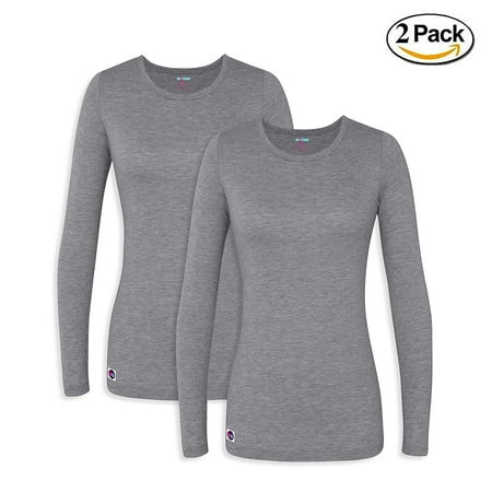 

Sivvan 2 Pack Womens Comfort Long Sleeve T-Shirt / Underscrub Tee