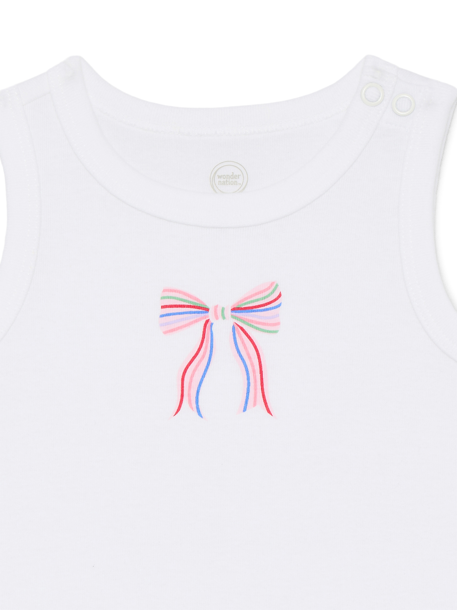 Wonder Nation Baby Girls Tank Bodysuit, Sizes 0-24 Months