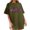 Green, variant on ChaoHeng Summer Blouses for Women under $10.00 Summer Tops for Women Plus Size Women's Fashion Crewneck Printed Short Sleeve T-shirt Casual Loose Shirt Tops